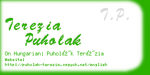 terezia puholak business card